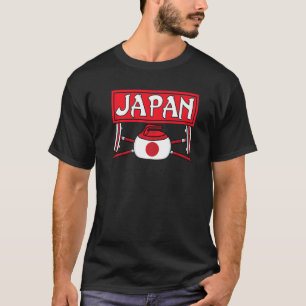 Japan Curling Broom Ice Sports Japans Japan Flag T-shirt