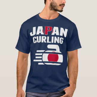 Japan Curling Rock Sport ventileert Japanse winter T-shirt