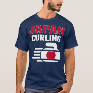 Japan Curling Rock Sport ventileert Japanse winter T-shirt