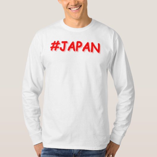 "#JAPAN" Cute Design. Bestel nu T-shirt (Voorkant)