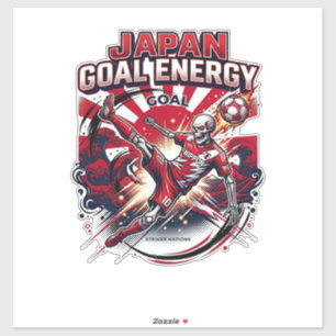 Japan Doel Energie Skelet Striker Naties Creatief Sticker