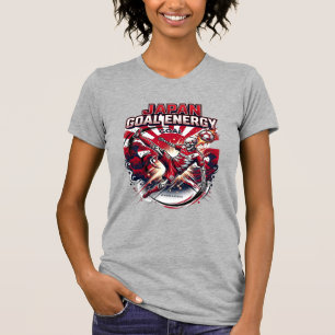 Japan Doel Energie Skelet Striker Naties Creatief T-shirt
