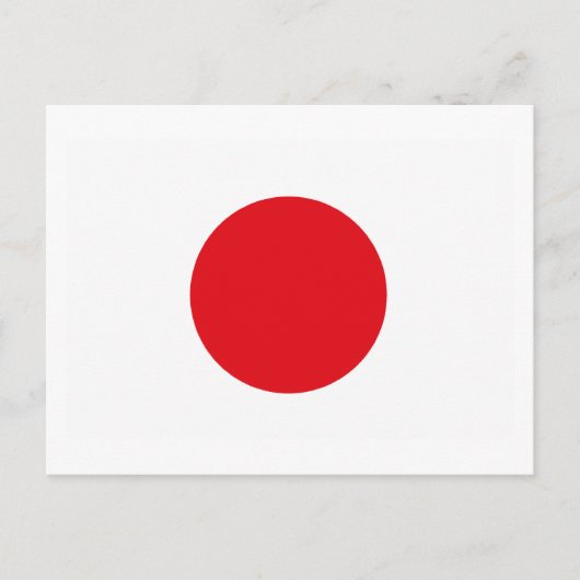 Japan Flag Briefkaart (Voorkant)