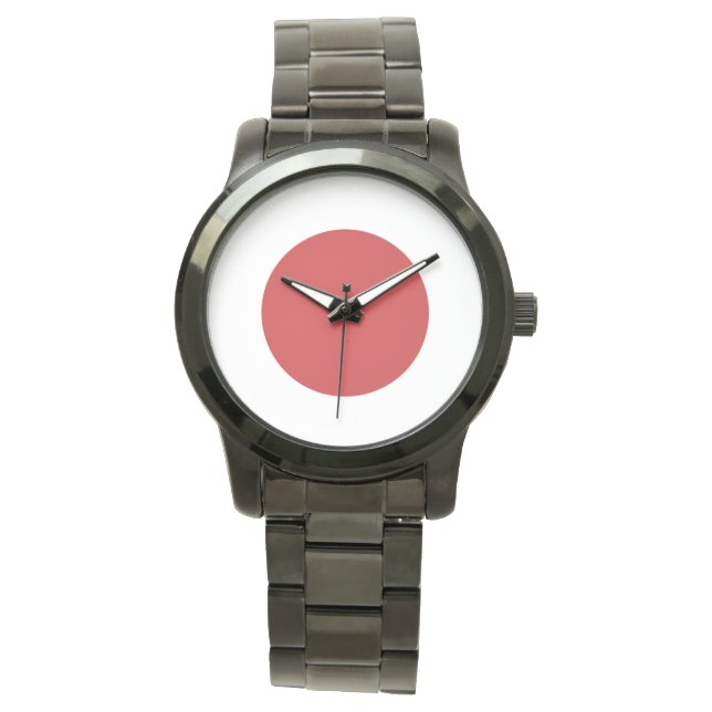 Japan Flag Emblem Horloge (Voorkant)
