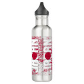 Japan Flag Gorheerlijk Patriottisch Waterfles (Links)