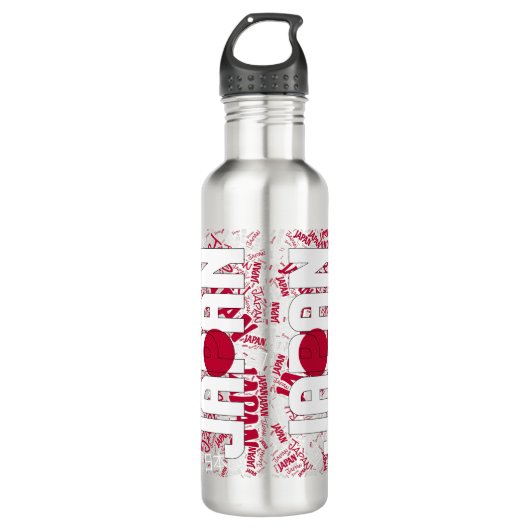 Japan Flag Gorheerlijk Patriottisch Waterfles (Voorkant)