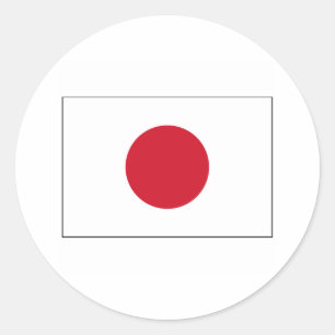Japan FLAG International Ronde Sticker