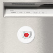 Japan Flag Magnet Magneet (Insitu (Vaatwasser))