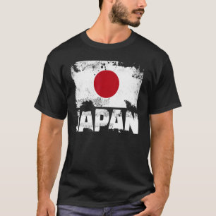 Japan Flag Onderdruk Japanse boegtrein T-shirt
