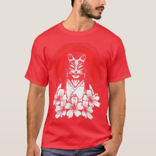 Japan Flag Sakura Cherry Blossom Tree Japanse kuns T-shirt