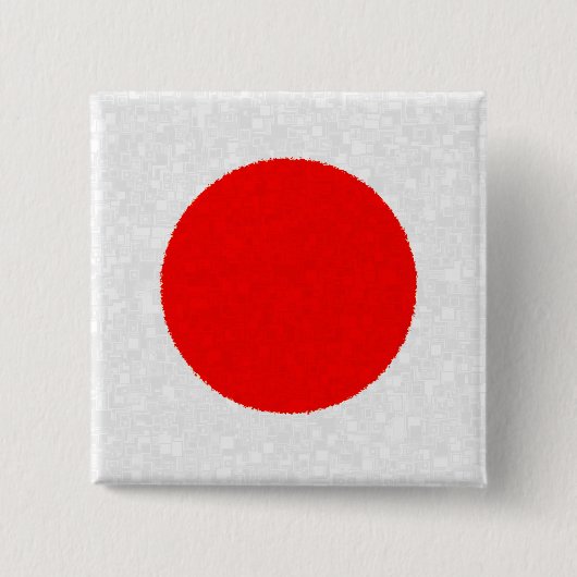 JAPAN FLAG VIERKANTE BUTTON 5,1 CM (Voorkant)