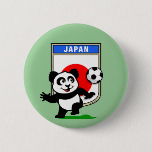 Japan Football Panda Ronde Button 5,7 Cm