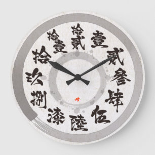 Japan geborsteld moeilijk oud kanji [wit gezicht]  grote klok