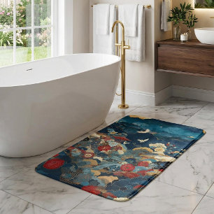 Japan geïnspireerde luxe spa-badkamerdecoratie badmat