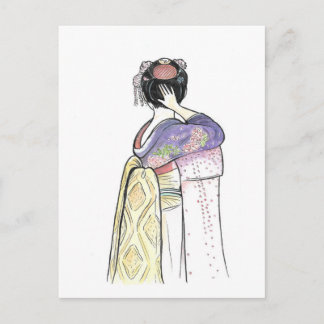 Japan Geisha Briefkaart Art