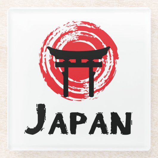 Japan Glazen Onderzetter (Voorkant)