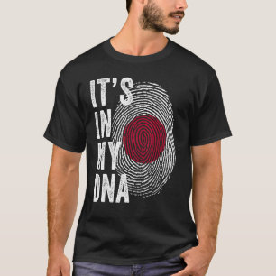 Japan Het zit in mijn DNA-cute Japanse vingerafdru T-shirt