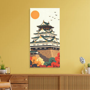 Japan Iga Ueno Kasteel Canvas Afdruk