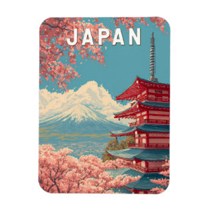 Japan Illustratie Reis Kunst Vintage Magneet