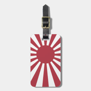 Japan Imperial Rising Sun vlag, Edo aan WW2 Bagagelabel