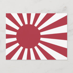 Japan Imperial Rising Sun vlag, Edo aan WW2 Briefkaart