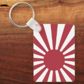 Japan Imperial Rising Sun vlag, Edo aan WW2 Sleutelhanger (Voorkant)