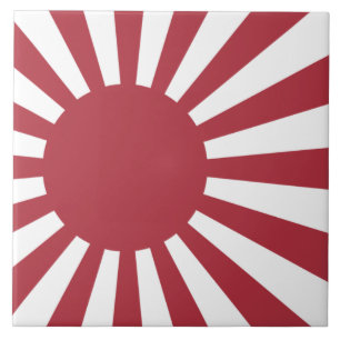 Japan Imperial Rising Sun vlag, Edo aan WW2 Tegeltje