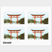 Japan in de winterse sticker (Vel)