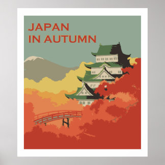 Japan in het najaar (Vintage-advertenties) Poster