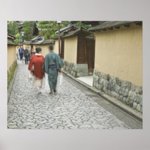 Japan, Ishikawa, Kanazawa, district Buke Yashiki Poster
