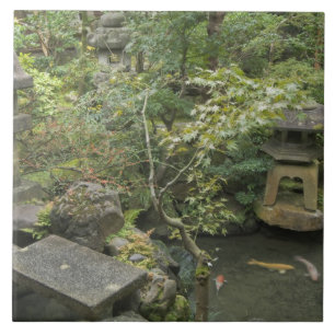 Japan, Ishikawa, Kanazawa, Nomura Samurai House Tegeltje