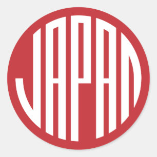 Japan - Japans rond ontwerp Ronde Sticker