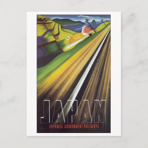 Japan, Japanse Govt Railway Poster 2 Briefkaart