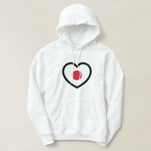 Japan Japanse vlag hart Hoodie