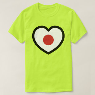 Japan   Japanse vlag hart T-shirt