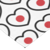 Japan | Japanse vlag hart Tafelkleed (Gekanteld)