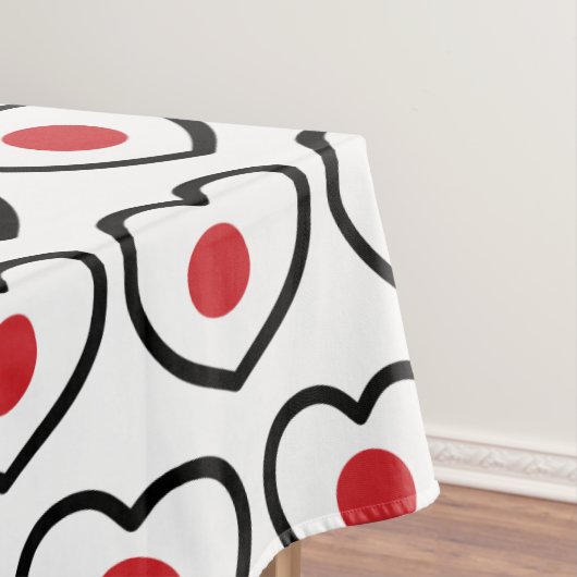 Japan | Japanse vlag hart Tafelkleed (Voorbeeld)