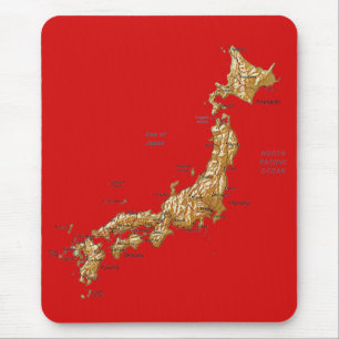 Japan Kaart Mousepad Muismat