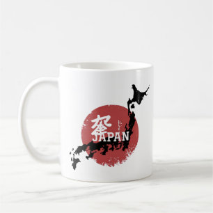 Japan Kaart Rising Sun - Japanse cultuur Koffiemok