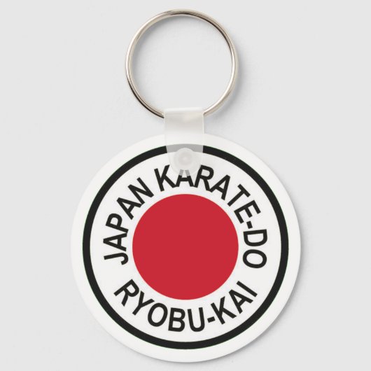 Japan Karate-Do Ryobu-Kai Logo Sleutelhanger (Voorkant)