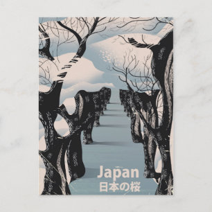 Japan kersenbloesem Vintage reisposter Briefkaart