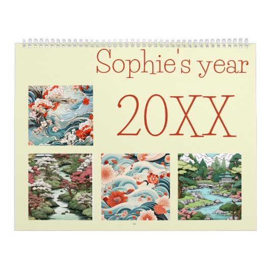 Japan kunst folk nieuwjaar kalender (Hoes)