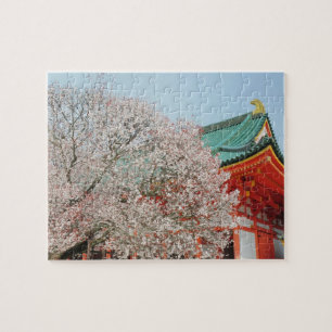 Japan, Kyoto. Cherry-bloesem van Shinto Legpuzzel