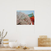Japan, Kyoto. Cherry-bloesem van Shinto Poster (Keuken)