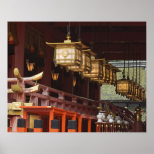 Japan, Kyoto, Fushimi, Inari Grote Heilige Schrijn Poster