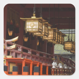 Japan, Kyoto, Fushimi, Inari Grote Heiligtum 2 Vierkante Sticker