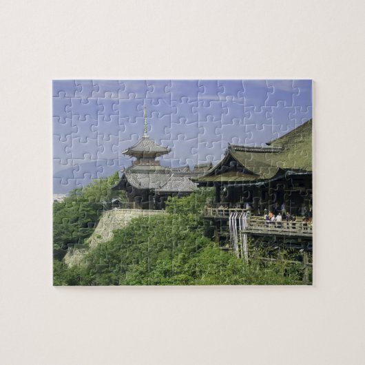 Japan, Kyoto, het Uitzicht van de Kiyomizu-tempel Legpuzzel (Horizontaal)