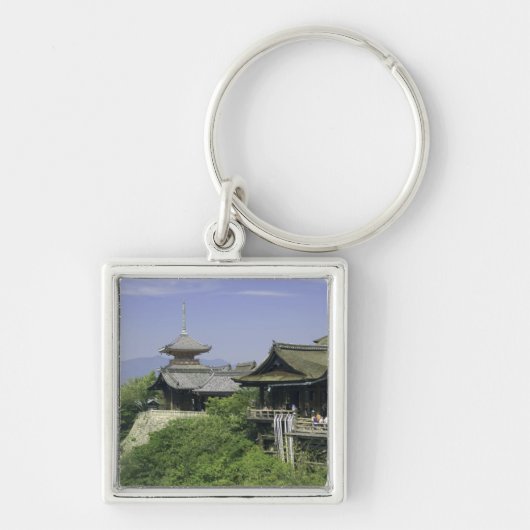 Japan, Kyoto, het Uitzicht van de Kiyomizu-tempel Sleutelhanger (Voorkant)