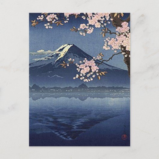 Japan Lake Kawaguchi 1936 Tsuchiya Koitsu Briefkaart (Voorkant)