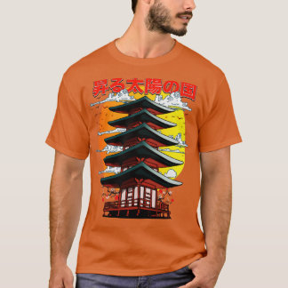 Japan Land van de opkomende zon tempel T-shirt